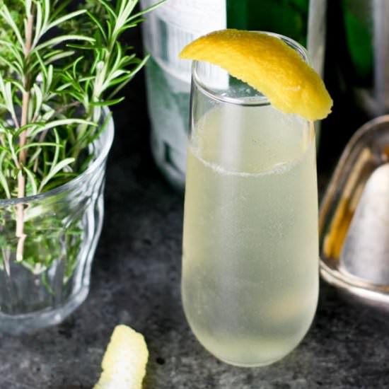 French 75 Champagne Cocktail