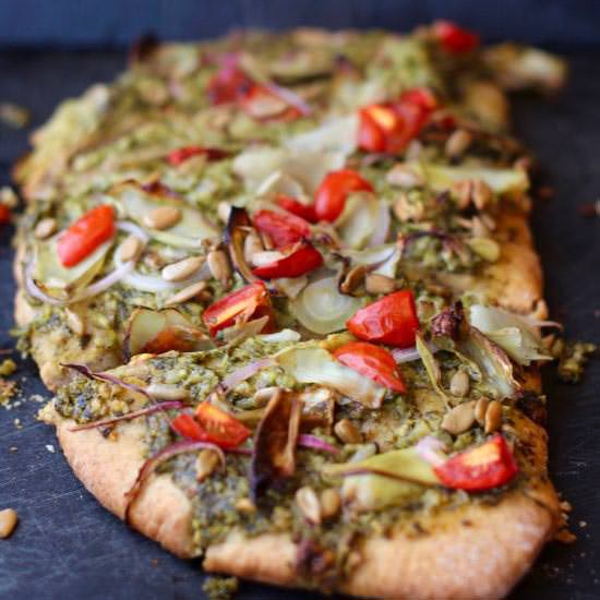 Vegan Pesto Pizza