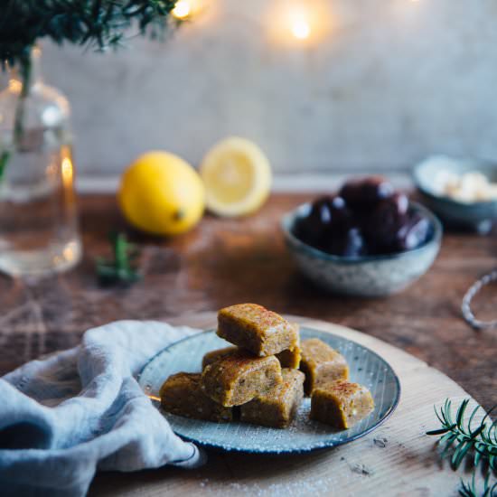 Raw Saffron & Lemon Fudge