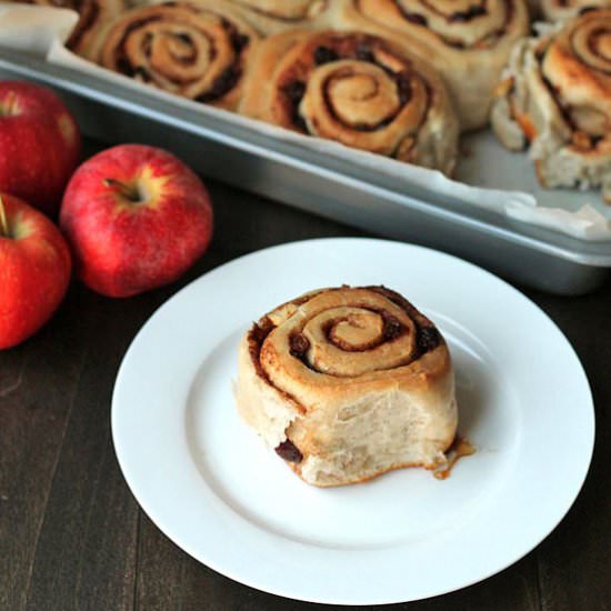 Apple Raisin Cinnamon Rolls