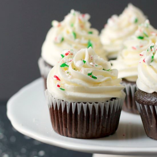 Peppermint Chocolate Cupcakes