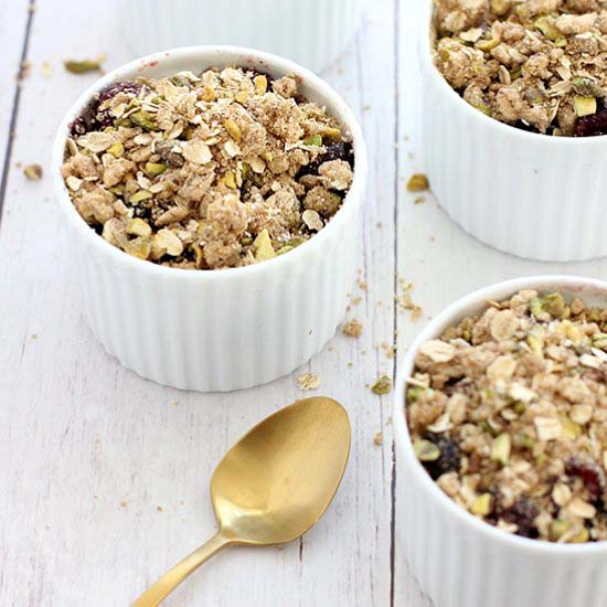 Dairy-Free Spiced Cherry Crisp