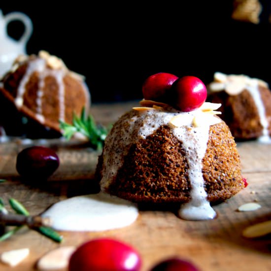 Little Cranberry Citrus Cakes