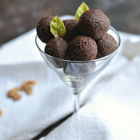 Chocolate Walnut Mint Truffles