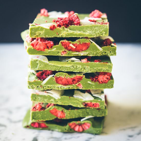 Matcha White Chocolate Bark