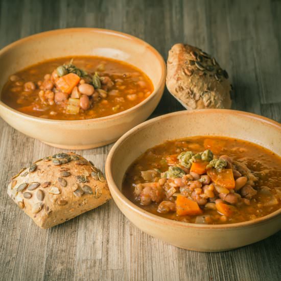 Hearty Crockpot Bean Soup