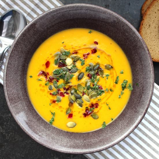 Creamy pumpkin soup