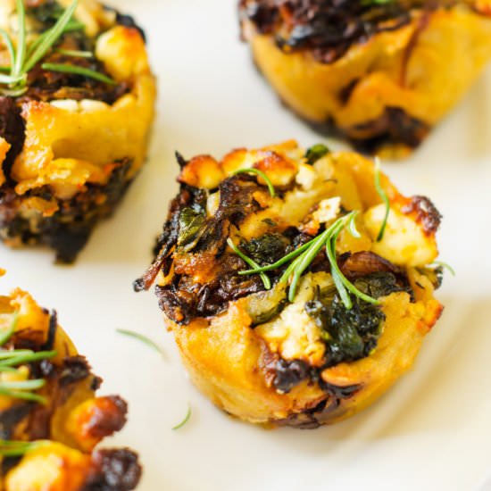 Caramelized Onion Goat Cheese Rolls