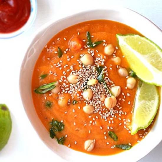 Moroccan Sweet Potato Bisque