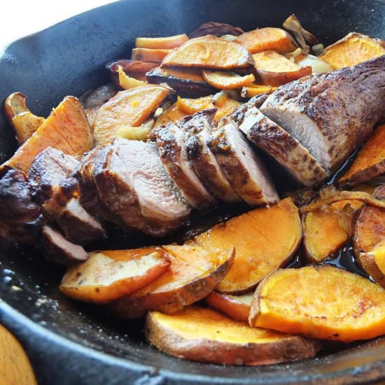 Five-Spice Pork with Sweet Potatoes