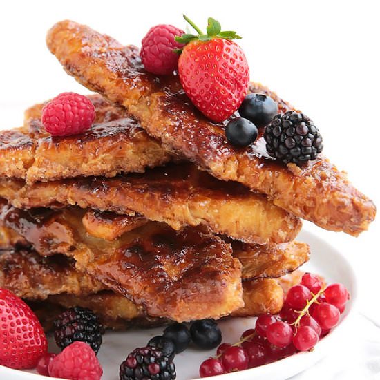 Caramelized Croissant French Toast