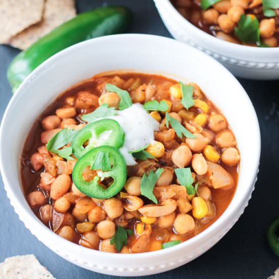 Chickpea White Chili