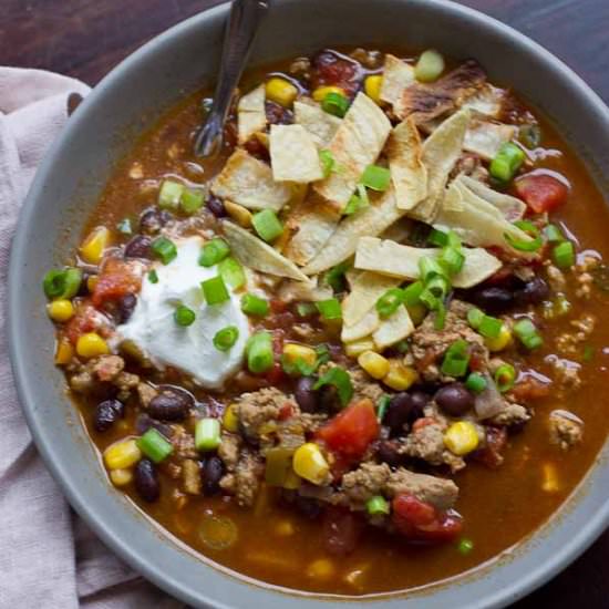 Turkey Taco Soup