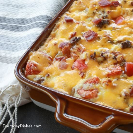 Bacon Cheeseburger Pasta Bake