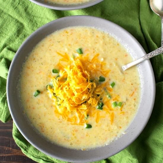 Broccoli Ranch Cheese Soup