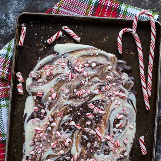 Swirled Peppermint Bark