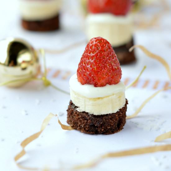 Santa Hat Brownie