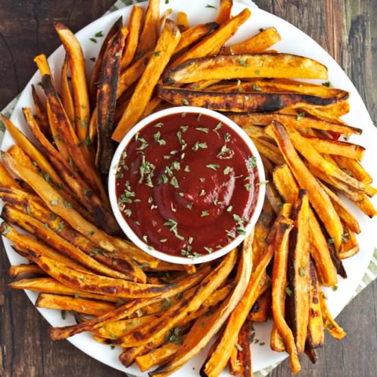 Healthy Baked Sweet Potato Fries