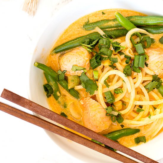 Salmon Red Coconut Curry