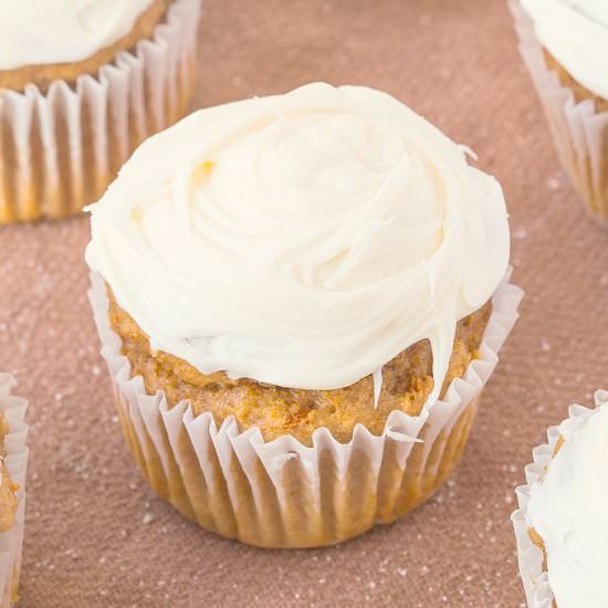 Flourless Carrot Cake Muffins