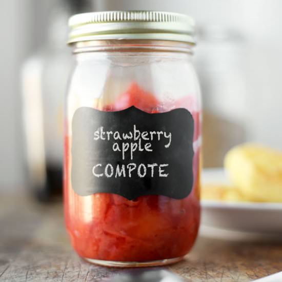 Sweet-Tart Strawberry Apple Compote