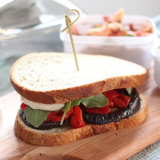 Roasted Eggplant Sandwiches