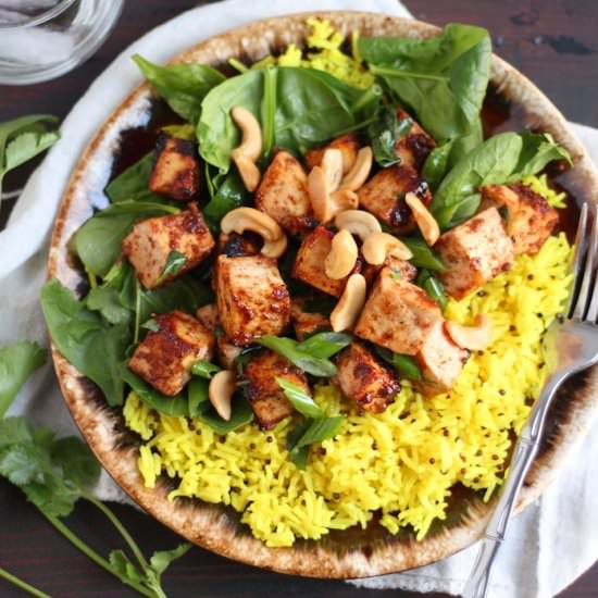 Masala Baked Indian Tofu