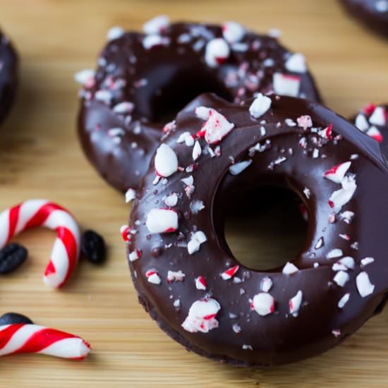 Peppermint Mocha Doughnuts
