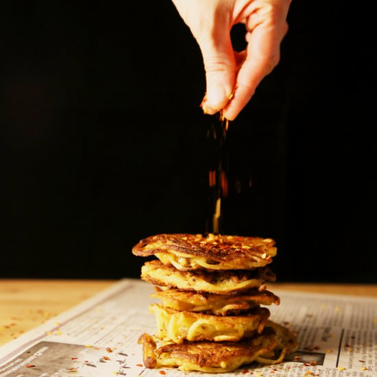 Spaghetti Fritters
