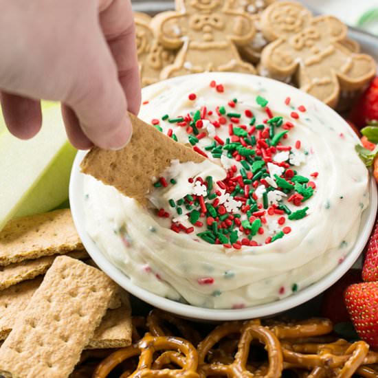 Christmas Cookie Dough Dip