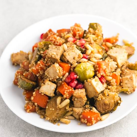 Roasted Veggies and Baked Tofu