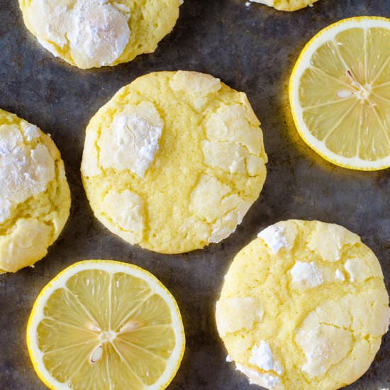 lemon crinkle cookies