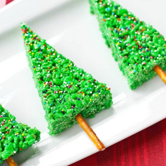 Christmas Tree Rice Crispies