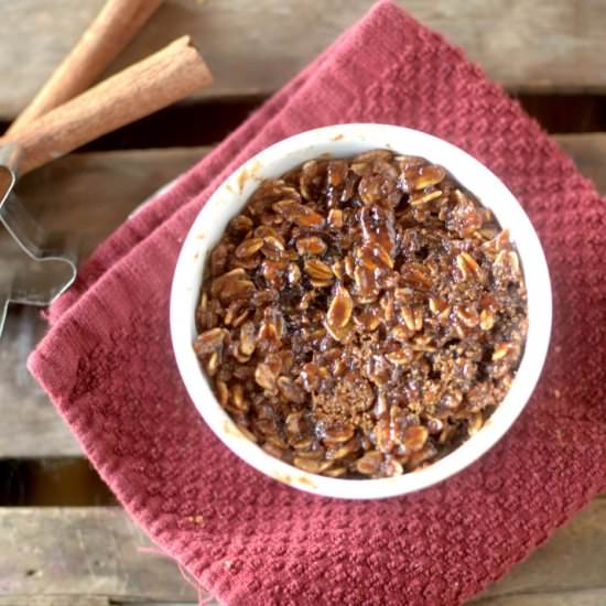 Gingerbread Oatmeal Brûlée
