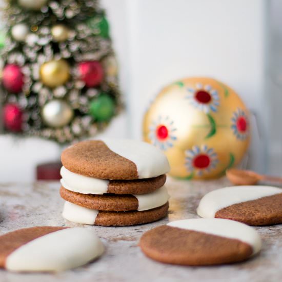 White Chocolate Ginger Cookies