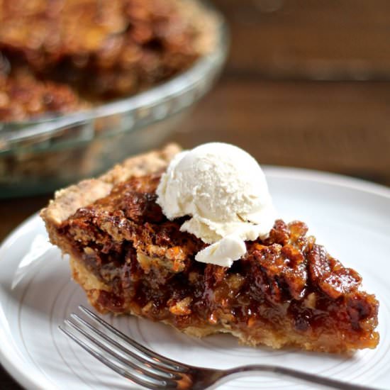 Pecan Pie with a Shortbread Crust