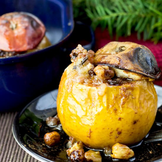 Baked Apples & Cinnamon Nut Stuffing