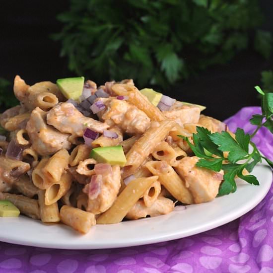 Skillet BBQ Chicken Pasta