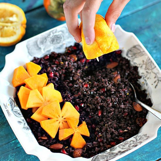 Wild Rice, Pomegranate and Orange Salad