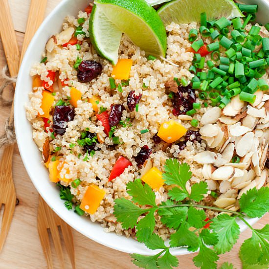 Cranberry Cilantro Quinoa Salad