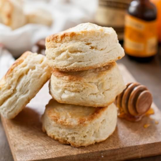 Vanilla Orange Buttermilk Biscuits