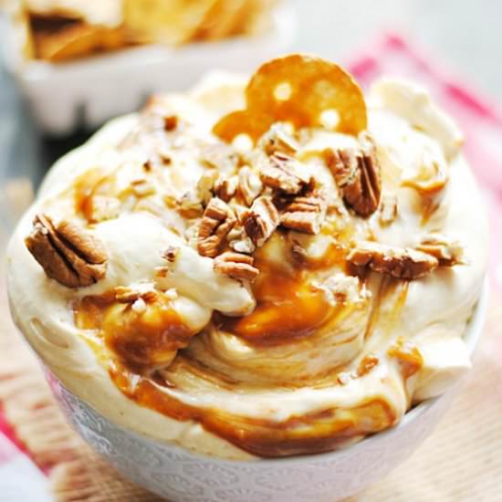 Caramel Pecan Cake Batter Dip
