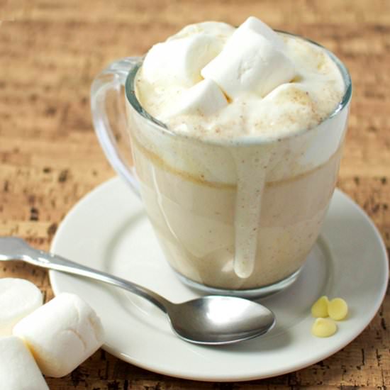 Boozy White Hot Chocolate