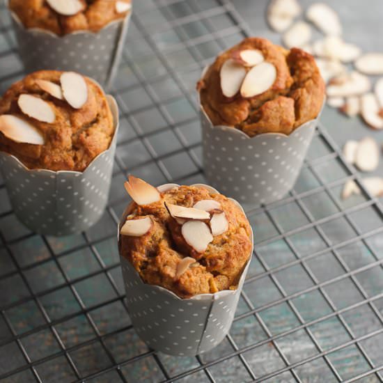 Banana, Coconut and Saffron Muffins