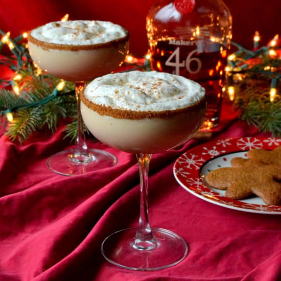 Bourbon Spiked Gingerbread Eggnog