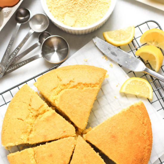 Gluten-Free Lemon Cornmeal Cake