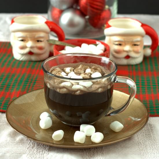 Dark Hot Chocolate with Cinnmon