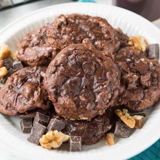 Flourless Brownie Cookies