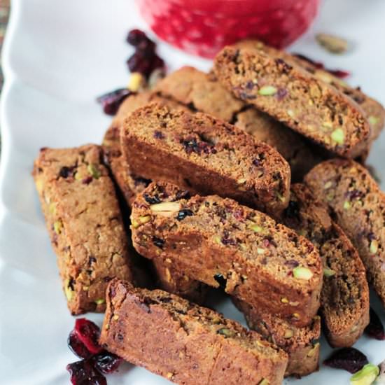 Cranberry Pistachio Biscotti