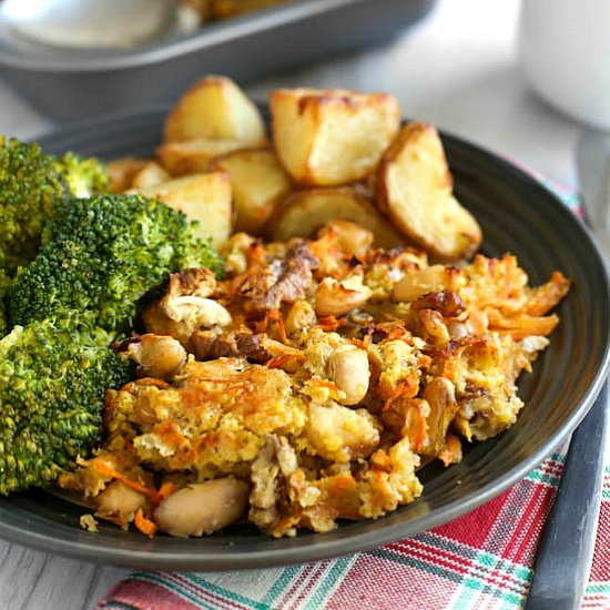 Cheesy Carrot Nut Roast